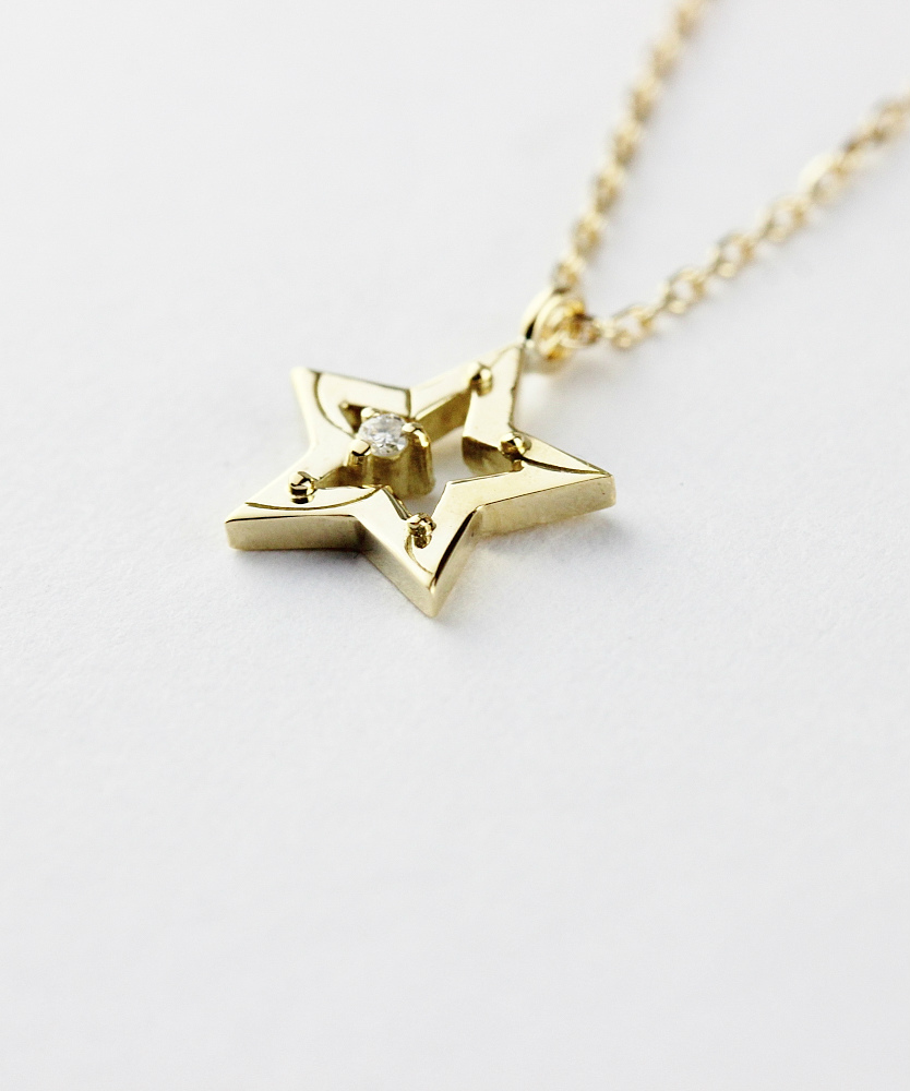 トゥー プライ 627 シューティング スター ダイヤモンド ネックレス 18金,two ply Shooting Star Diamond Necklace K18