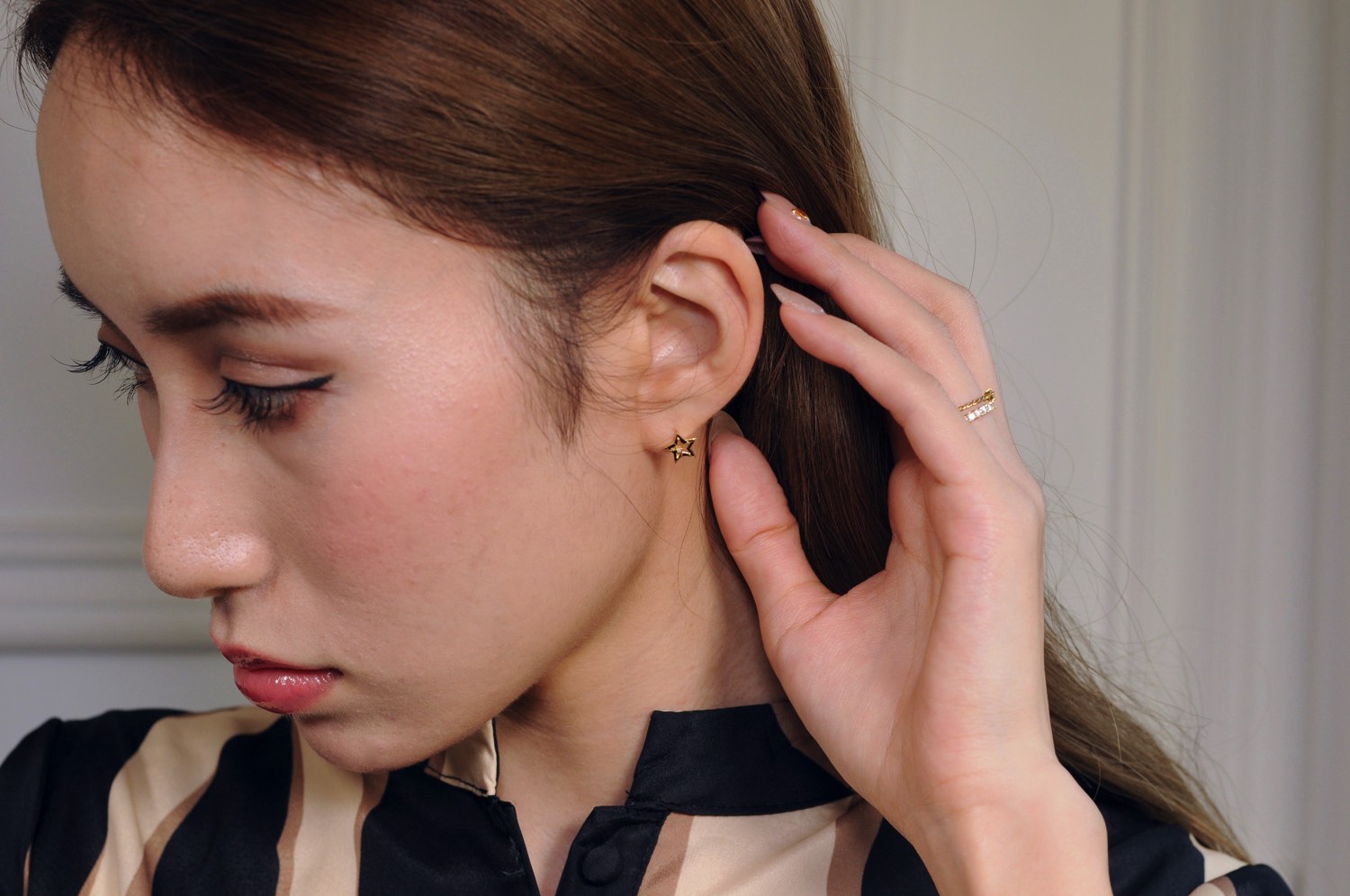 トゥー プライ 629 シューティング スター ダイヤモンド スタッド ピアス 18金,two ply Shooting Star Diamond Stud Earrings K18