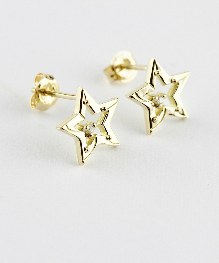 トゥー プライ 629 シューティング スター ダイヤモンド スタッド ピアス 18金,two ply Shooting Star Diamond Stud Earrings K18