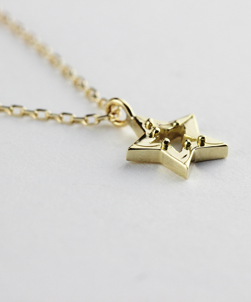 two ply 627 Shooting Star Necklace K18YG/トゥー プライ