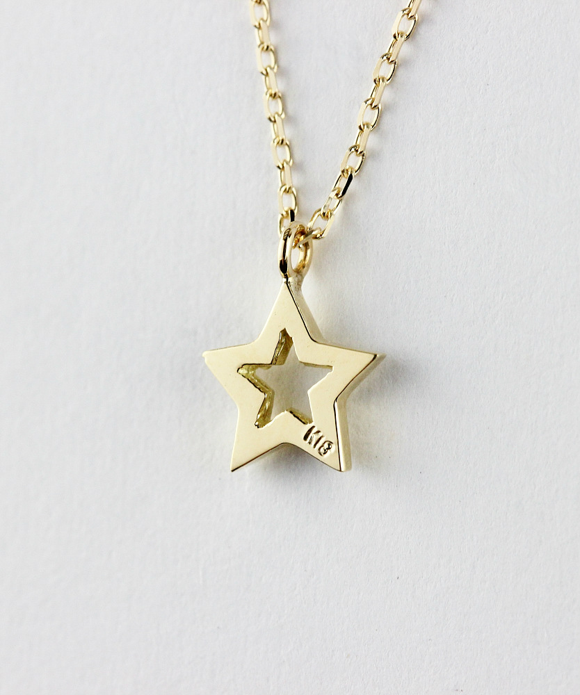 two ply 627 Shooting Star Necklace K18YG/トゥー プライ