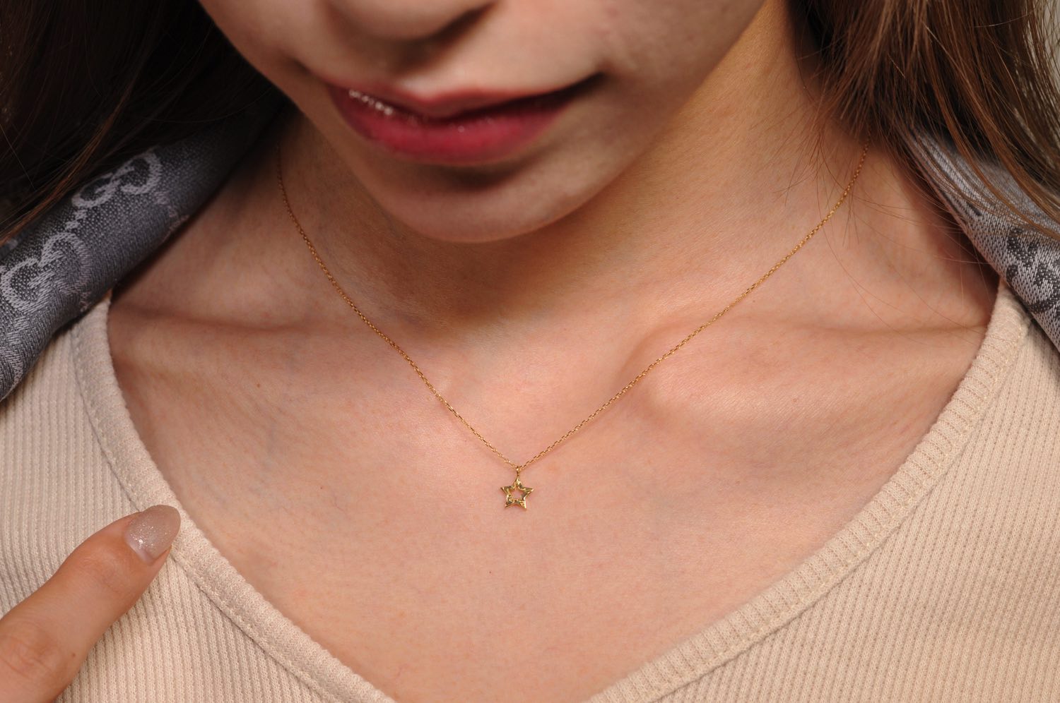 two ply 627 Shooting Star Necklace K18YG/トゥー プライ