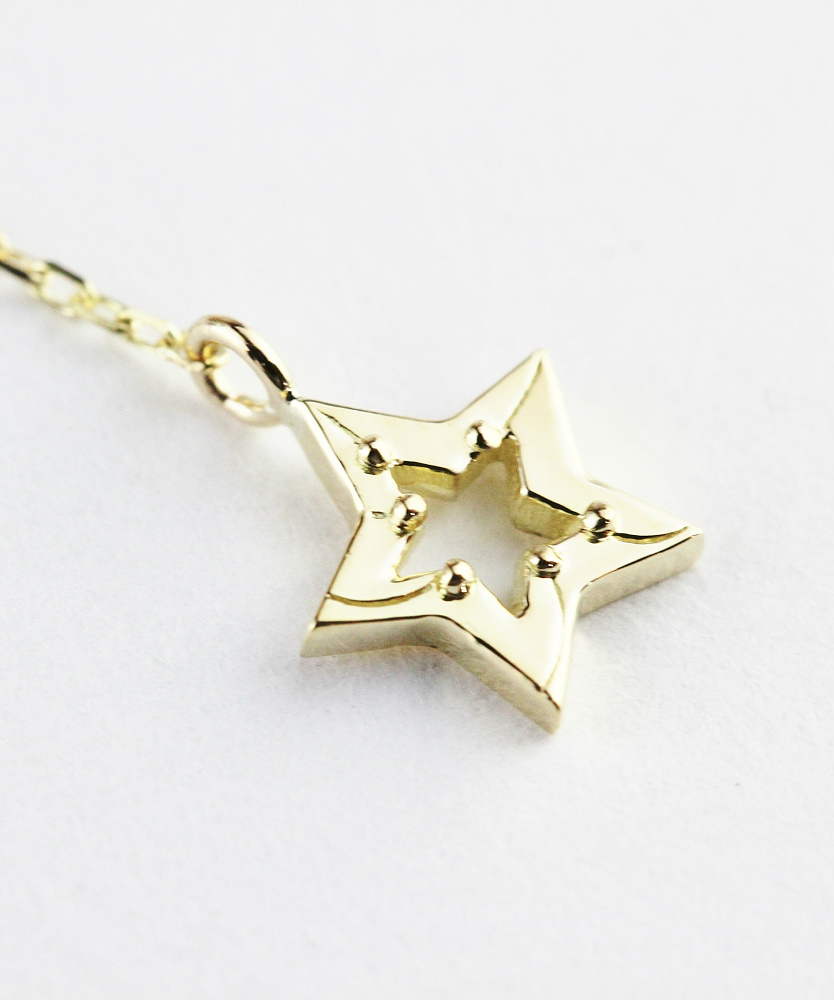 two ply 633 Shooting Star Stud Earrings Back K18YG/トゥー プライ ...