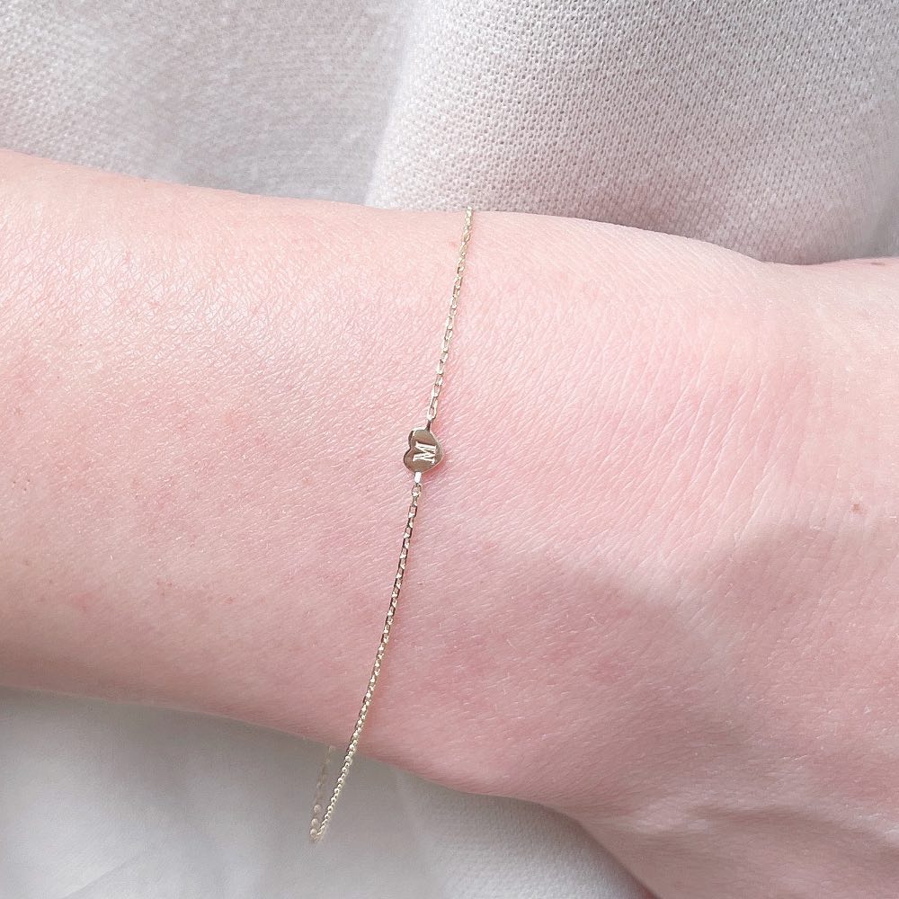 トゥー プライ 643 トゥット アモーレ ハート 華奢 ブレスレット 18金,two ply Tutto Amore Heart Bracelet K18