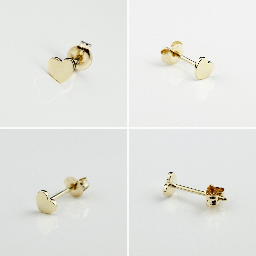 トゥー プライ 644 トゥット アモーレ ハート 華奢 ピアス 片耳 イニシャル 18金,two ply Tutto Amore Heart Stud Earring K18