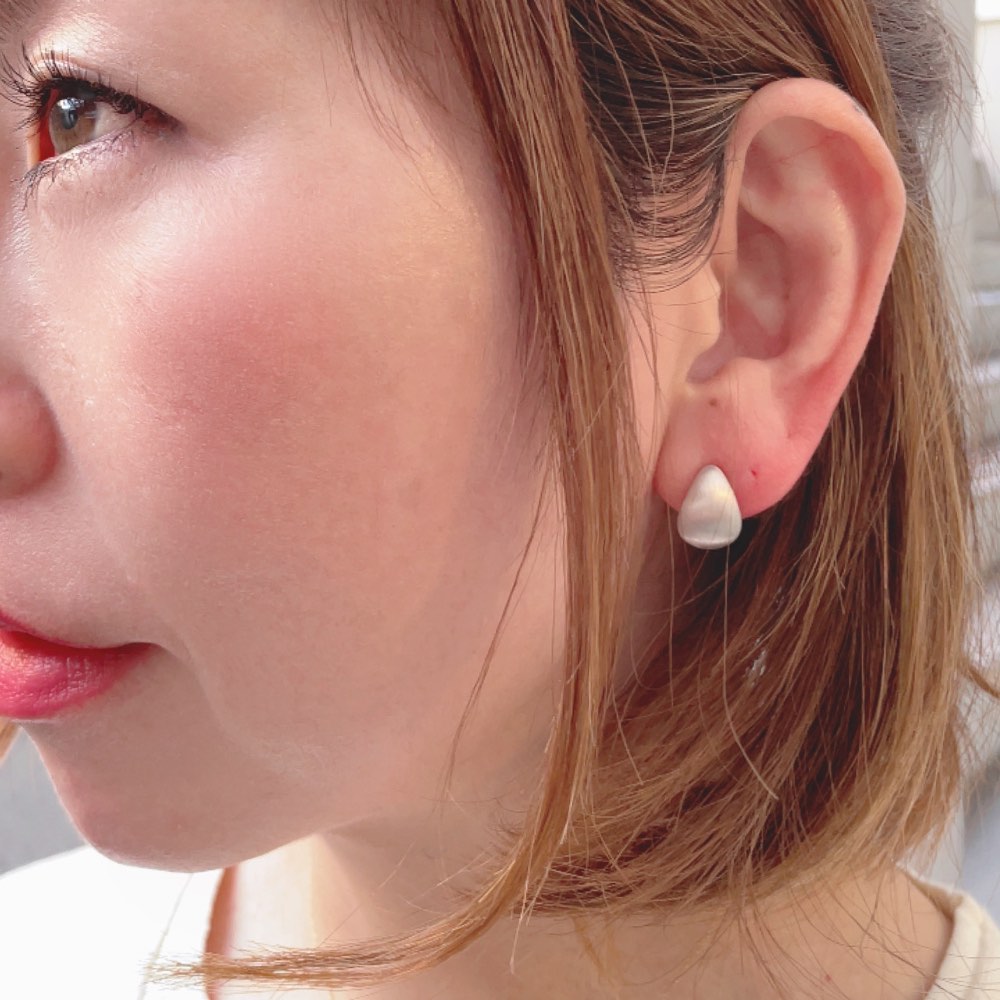 トゥー プライ 651 シズク ティアドロップ クリップ イヤリング シルバー925 片耳,two ply Shizuku Teardrop Clip-on Earring Silver925