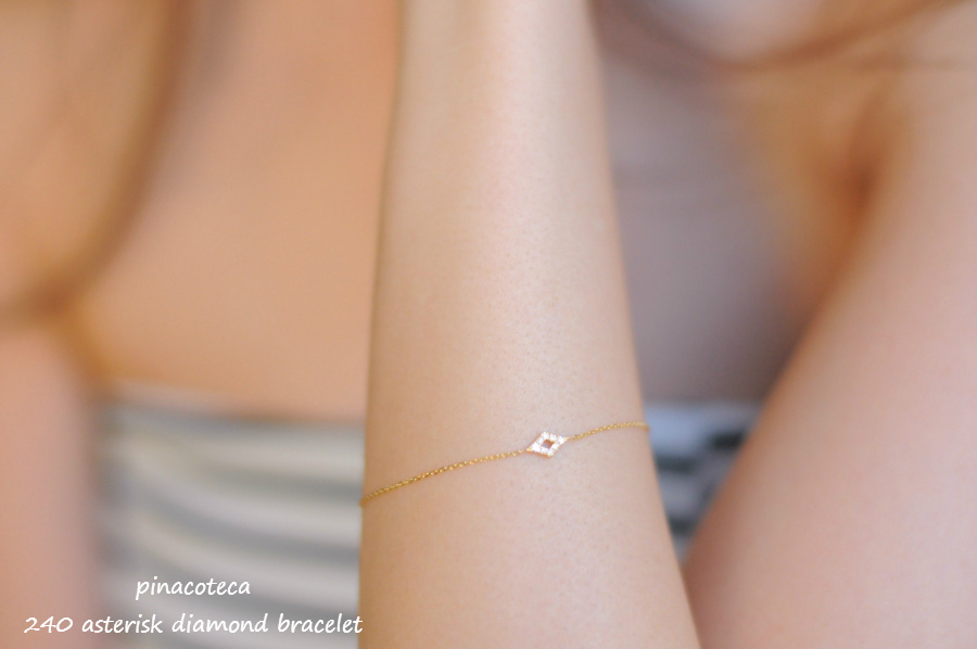 pinacoteca 240 アスタリスク ダイヤモンド 華奢ブレスレット 18金,ピナコテーカ Asterisk Diamond Bracelet K18