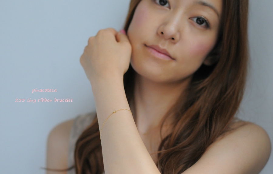 ピナコテーカ 255 タイニー リボン 華奢ブレスレット 18金,pinacoteca Tiny Ribbon Bracelet K18