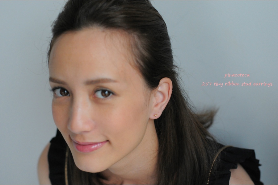 ピナコテーカ 257 タイニー リボン スタッド ピアス 18金,pinacoteca Tiny Ribbon Stud Earrings K18