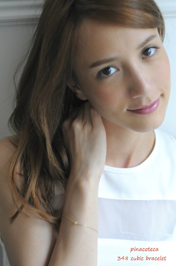 ピナコテーカ 348 キュービック 立体 四角 スクエア 華奢ブレスレット 18金,pinacoteca Cubic Bracelet K18