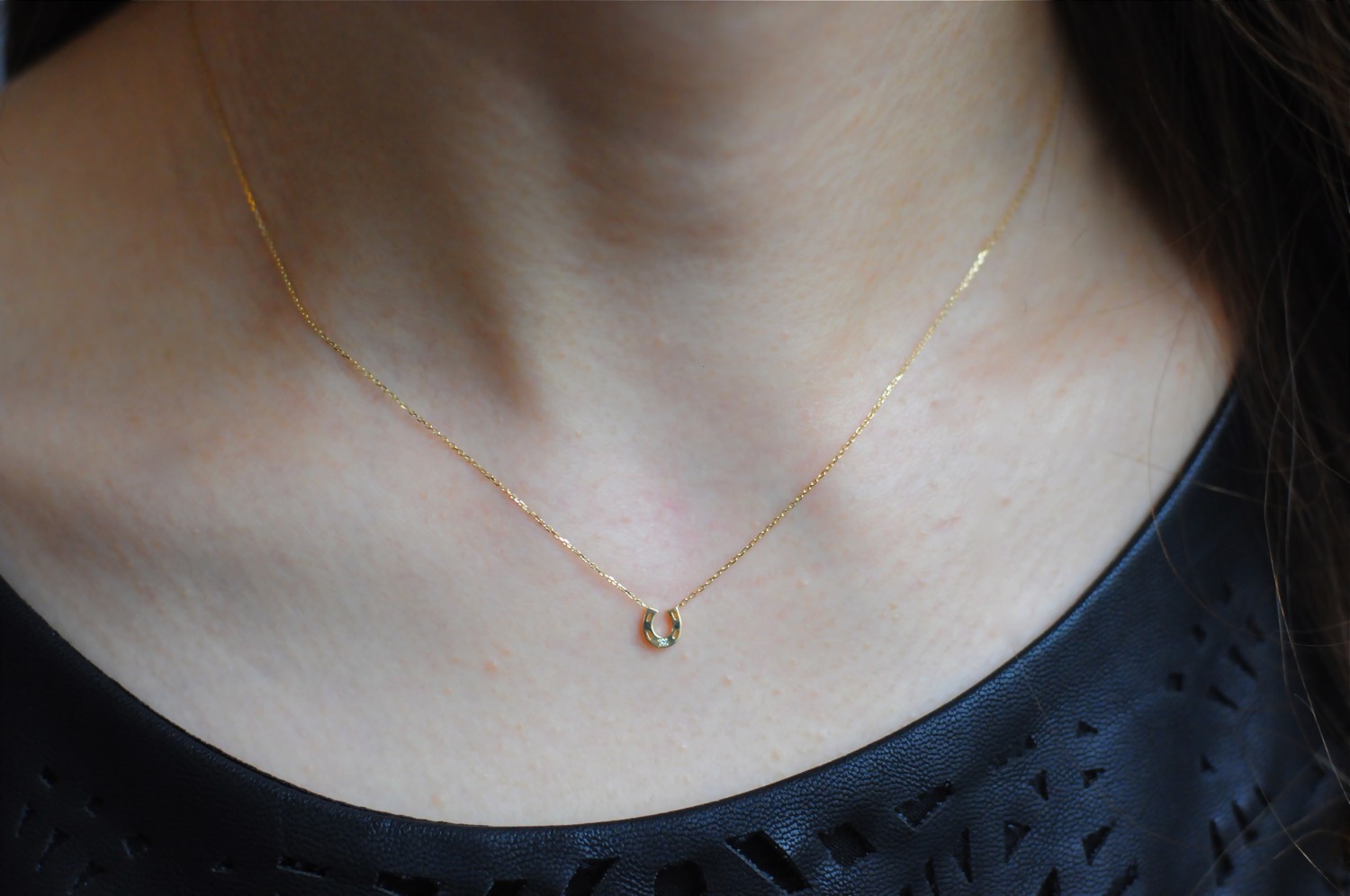 ピナコテーカ 351 タイニー ホースシュー 華奢 ネックレス 18金,pinacoteca 351 Tiny Horseshoe Necklace K18