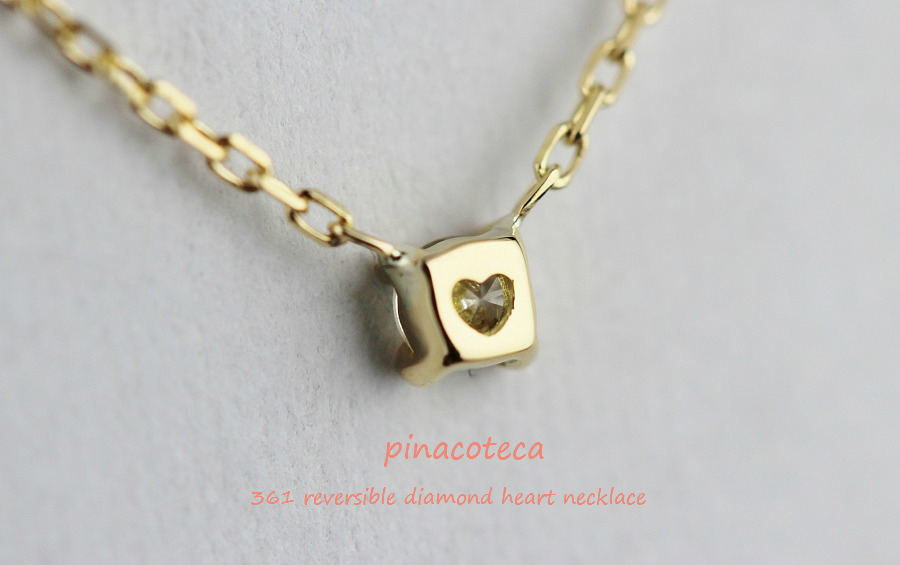 pinacoteca 361 Solitaire Diamond Heart Necklace,ピナコテーカ 一粒ダイヤ ハート 華奢ネックレス K18