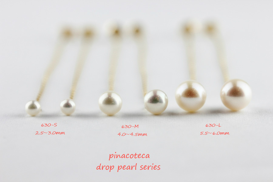 pinacoteca 630 drop pearl american ピアス シリーズ
