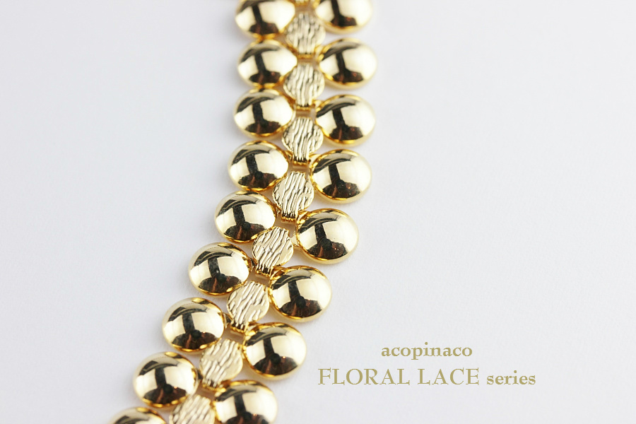 acopinaco 22 フローラル レース ブレスレット ゴールド,アコピナコ Floral Lace Bracelet Gold,パーティ アクセサリー