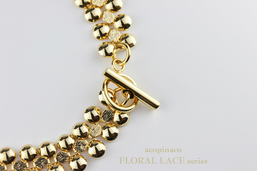acopinaco 21 フローラル レース カラー ネックレス チョーカー ゴールド,アコピナコ Floral Lace Collar Necklace Gold