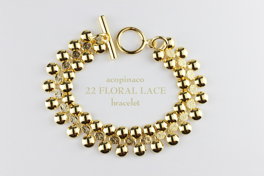 acopinaco 22 フローラル レース ブレスレット ゴールド,アコピナコ Floral Lace Bracelet Gold,パーティ アクセサリー