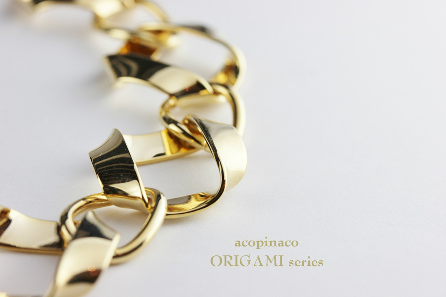 acopinaco 28 オリガミ カラー ネックレス チョーカー ゴールド,アコピナコ ORIGAMI Collar Necklace Gold,パーティ アクセサリー