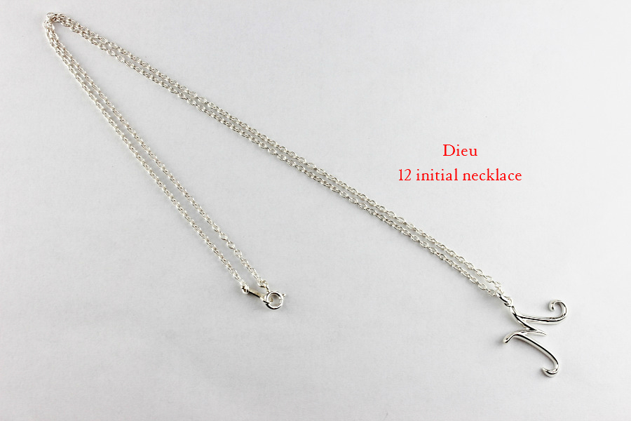 Dieu 12 Initial Necklace A E H K M N R S Y Silver925/デュー