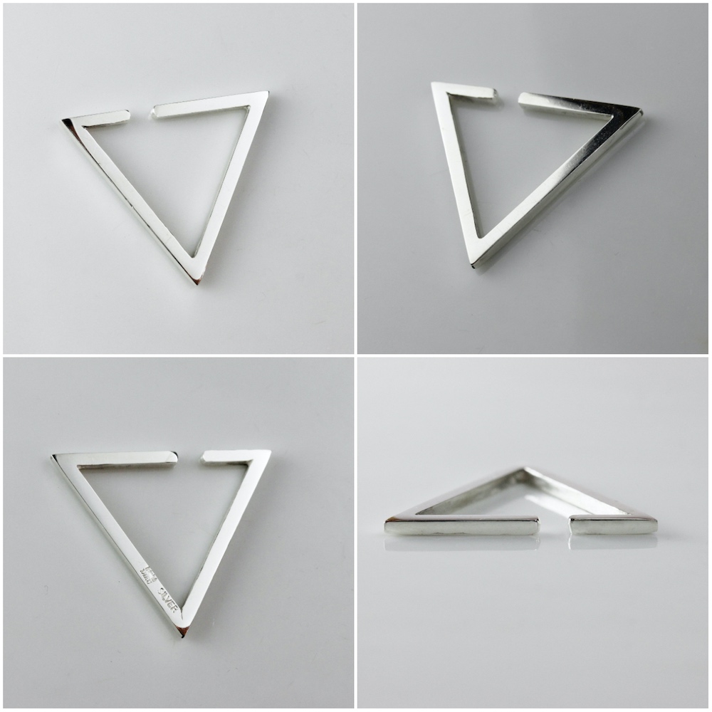 デュー 38 トライアングル イヤーカフ シルバー925,DIEU Triangle Ear cuffs Silver 925