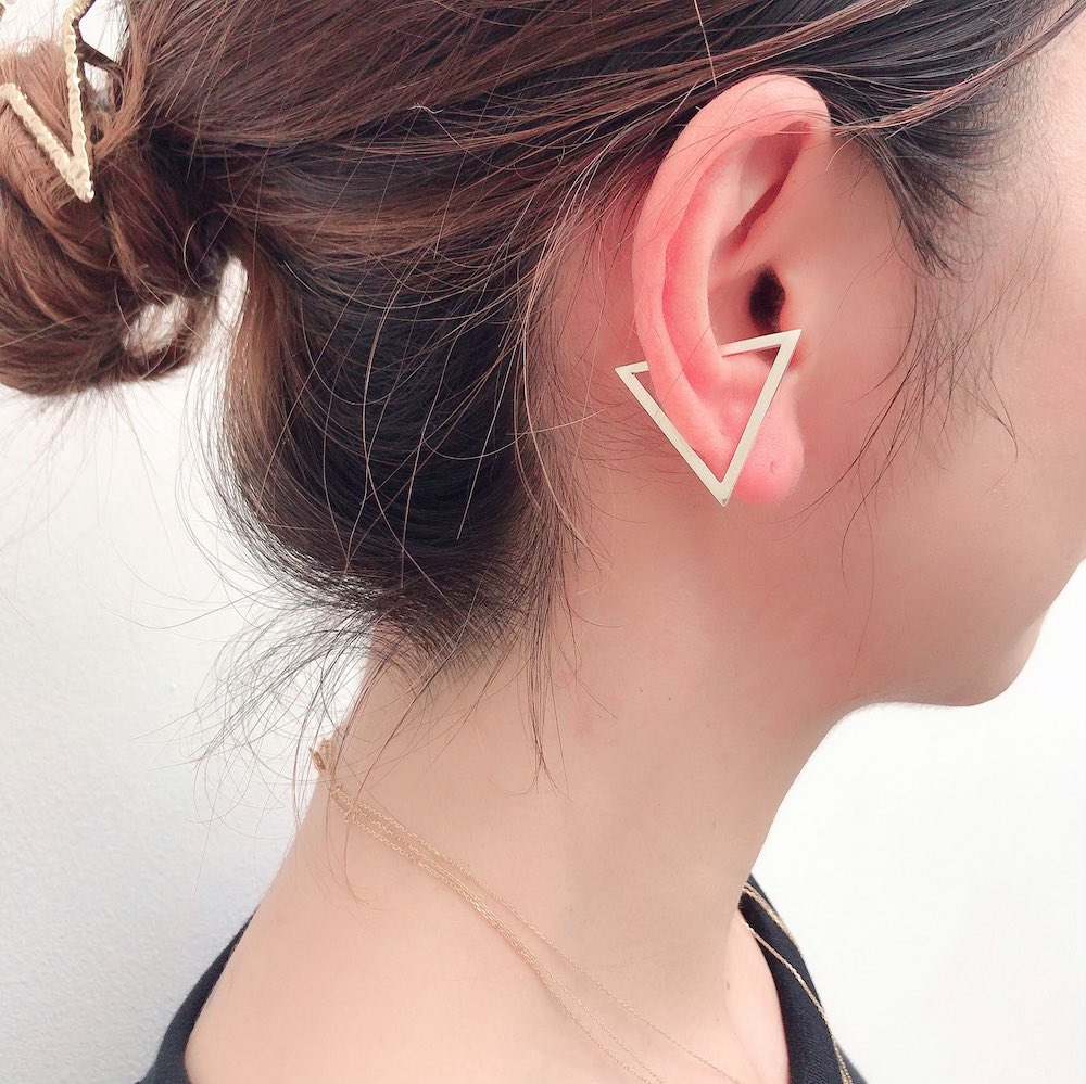 デュー 38 トライアングル イヤーカフ シルバー925,DIEU Triangle Ear cuffs Silver 925