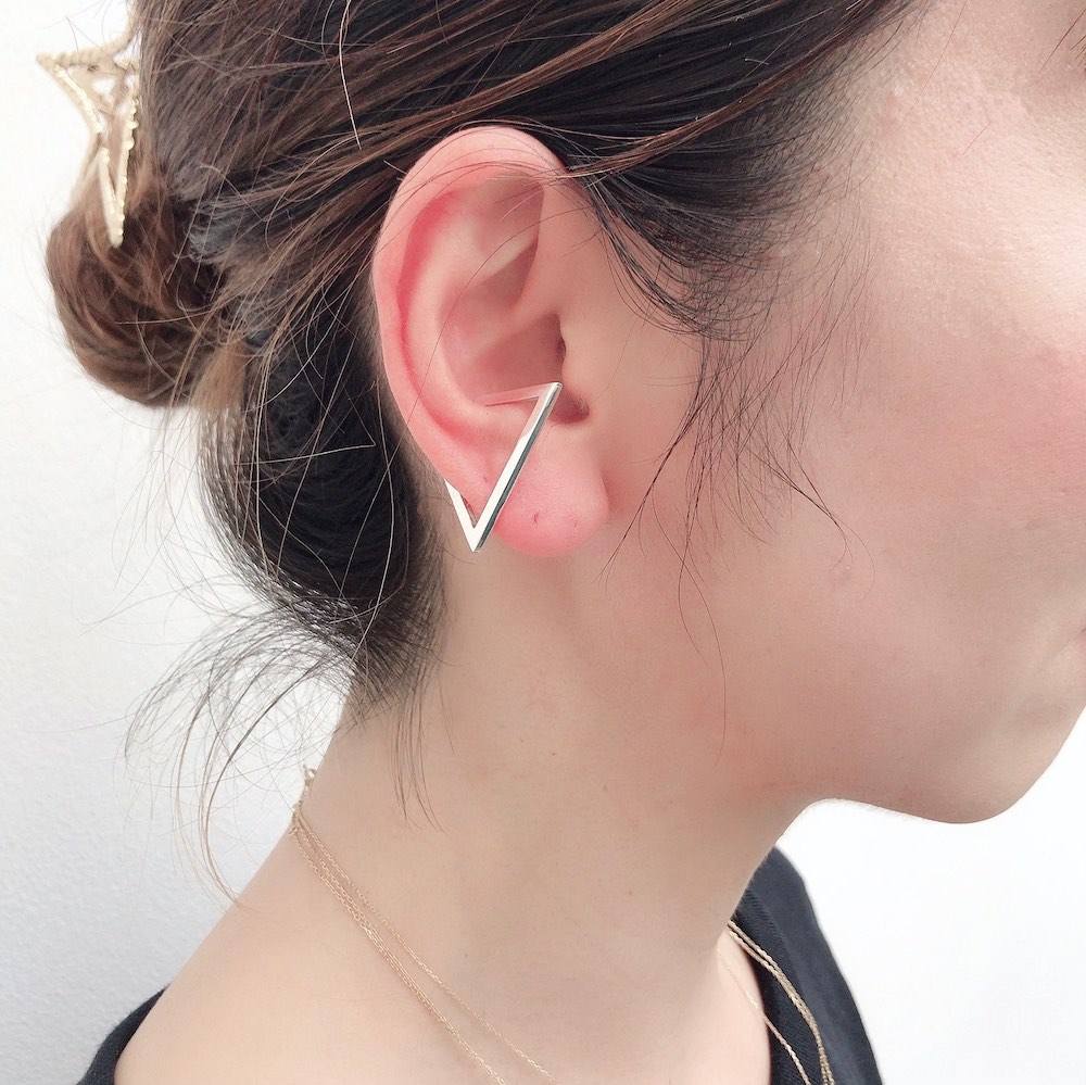 デュー 38 トライアングル イヤーカフ シルバー925,DIEU Triangle Ear cuffs Silver 925