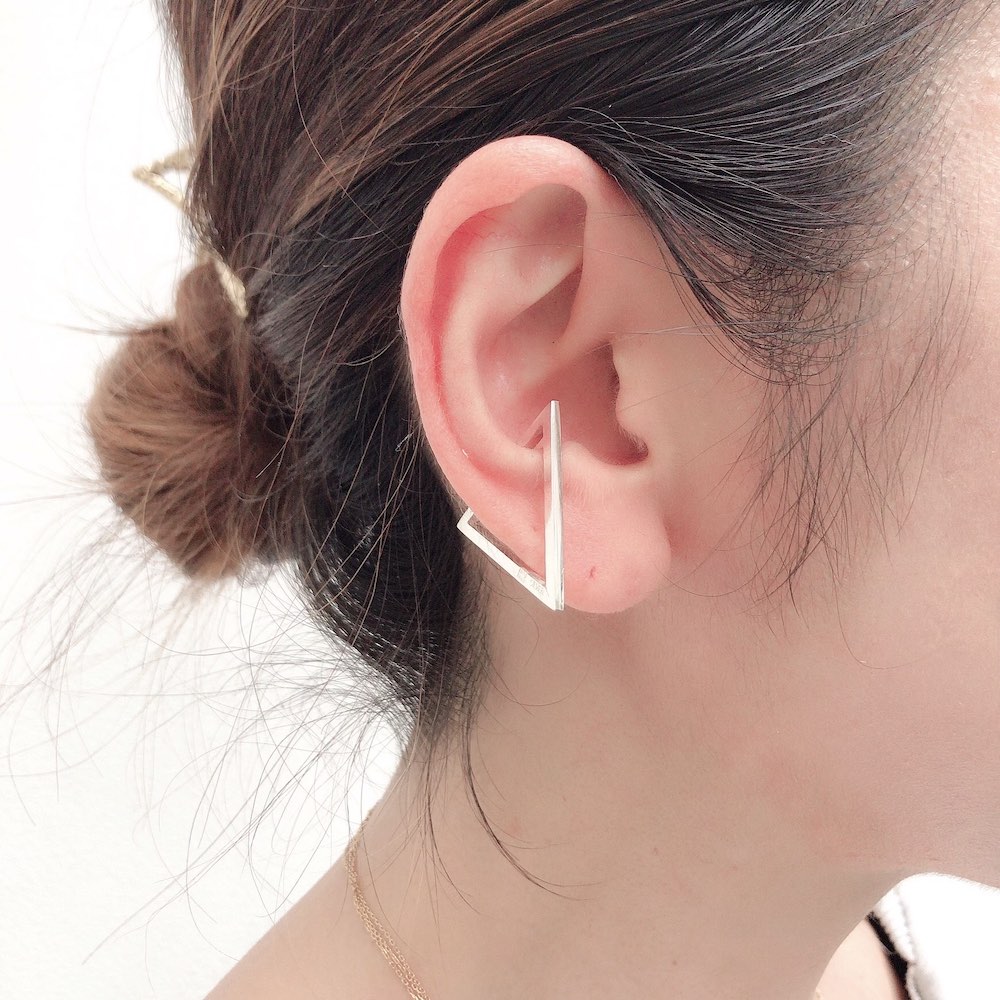 デュー 38 トライアングル イヤーカフ シルバー925,DIEU Triangle Ear cuffs Silver 925