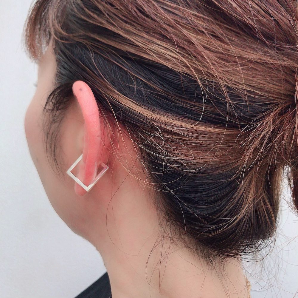 デュー 39 スクエア イヤーカフ シルバー925,DIEU Square Ear cuffs Silver 925