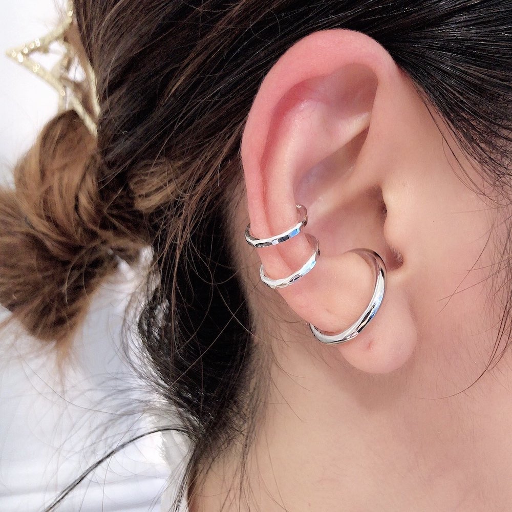 デュー 40 ラウンド イヤーカフ シルバー925,DIEU Round Ear cuffs Silver 925