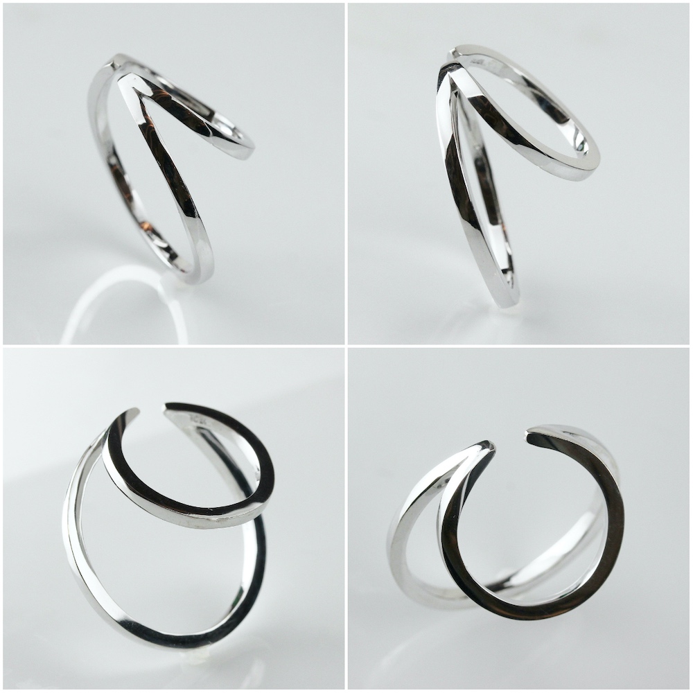 デュー 41 ダブル リング イヤーカフ シルバー925,DIEU Double Ring Ear cuff Silver 925