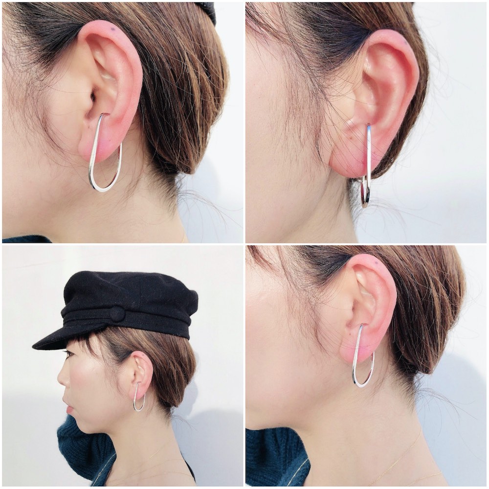 デュー 42 オーバル クリップ イヤーカフ シルバー925,DIEU Oval Clip Ear cuff Silver 925