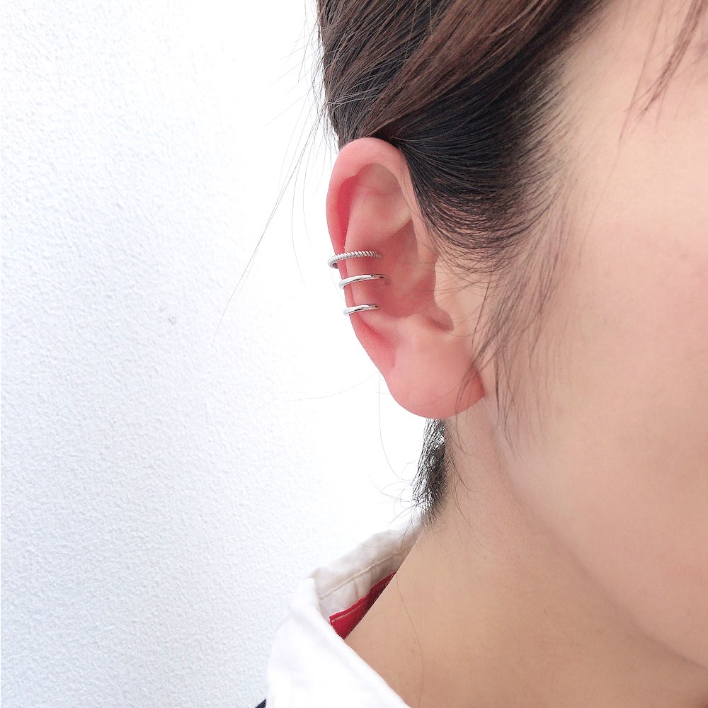 デュー 43 トリプル 3連 イヤーカフ シルバー925,DIEU Triple Stranded Ear Cuff SILVER925