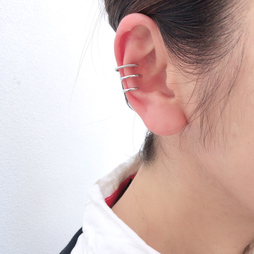 デュー 43 トリプル 3連 イヤーカフ シルバー925,DIEU Triple Stranded Ear Cuff SILVER925