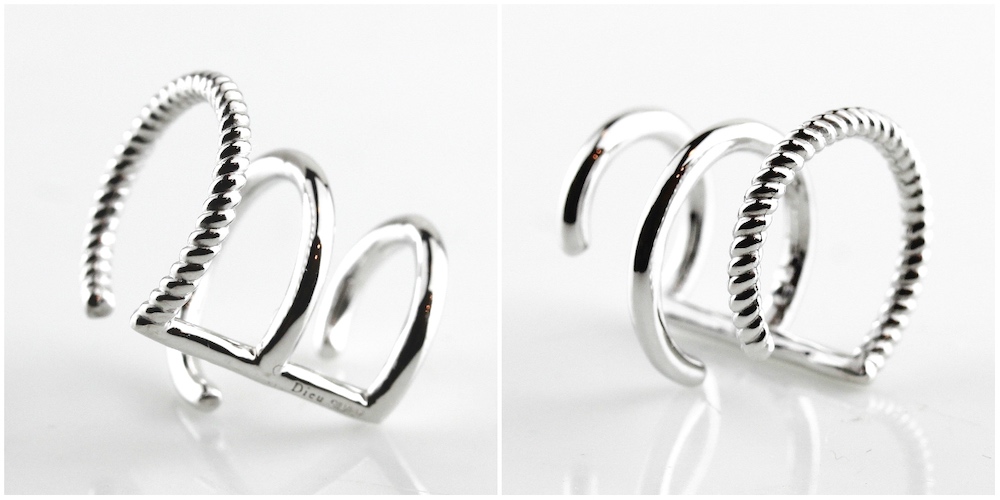 デュー 43 トリプル 3連 イヤーカフ シルバー925,DIEU Triple Stranded Ear Cuff SILVER925