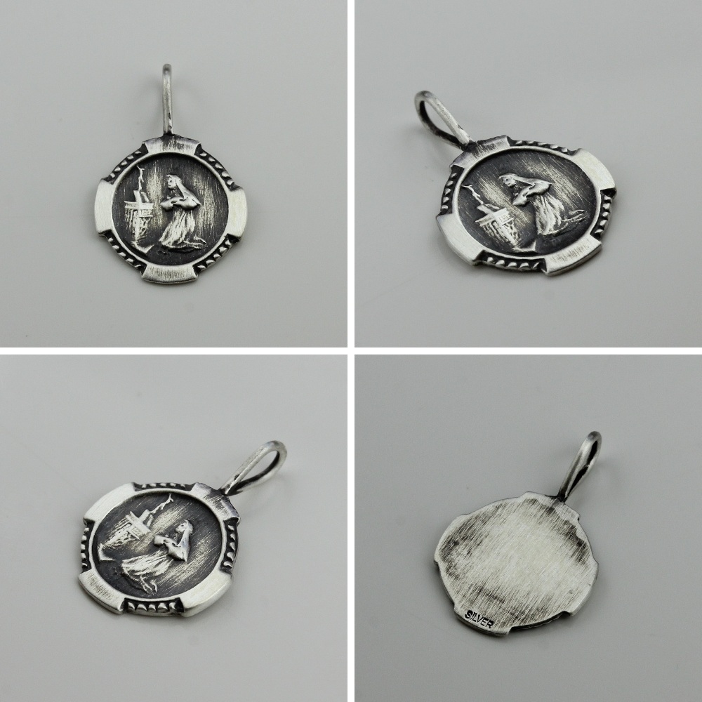 デュー 47 スモール メダイ チャーム シルバー,DIEU Small Medaille Charm Silver925