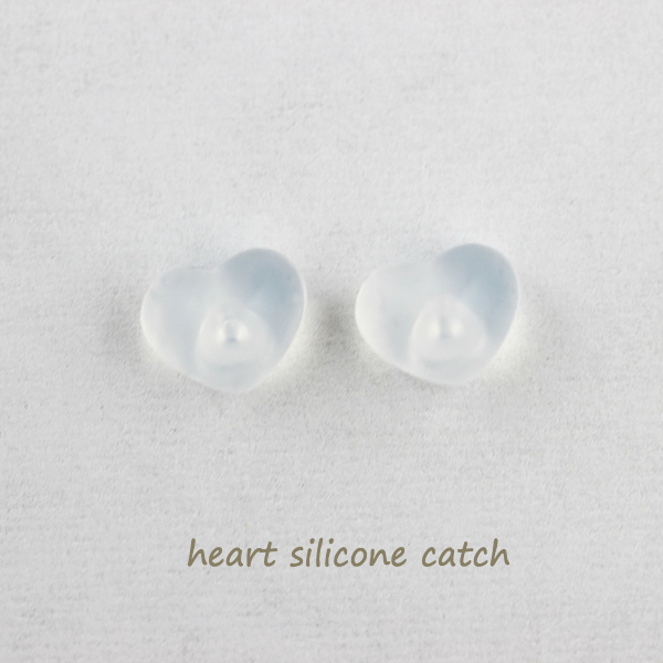 silicone Heart ピアスキャッチ