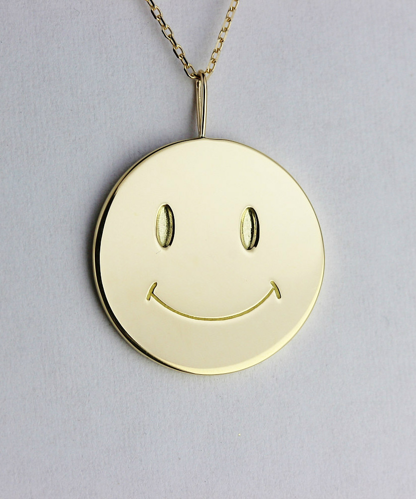 レデッサンドゥデュー 942 ビッグ スマイル ニコちゃん チャーム ペンダントトップ 18金,les desseins de DIEU Big Smile Charm K18