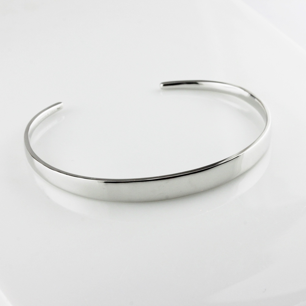 レ デッサン ドゥ デュー 967 グロッシー シルバー グラデーション バングル シルバー925,les desseins de DIEU Silver Bangle