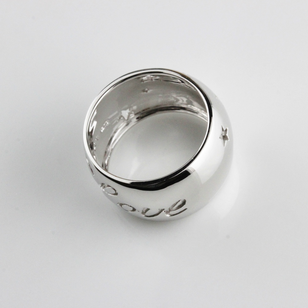 レデッサンドゥデュー 968 ラブ スター リング 太め ボリューム シルバー925,les desseins de DIEU Love Star Ring Silver925