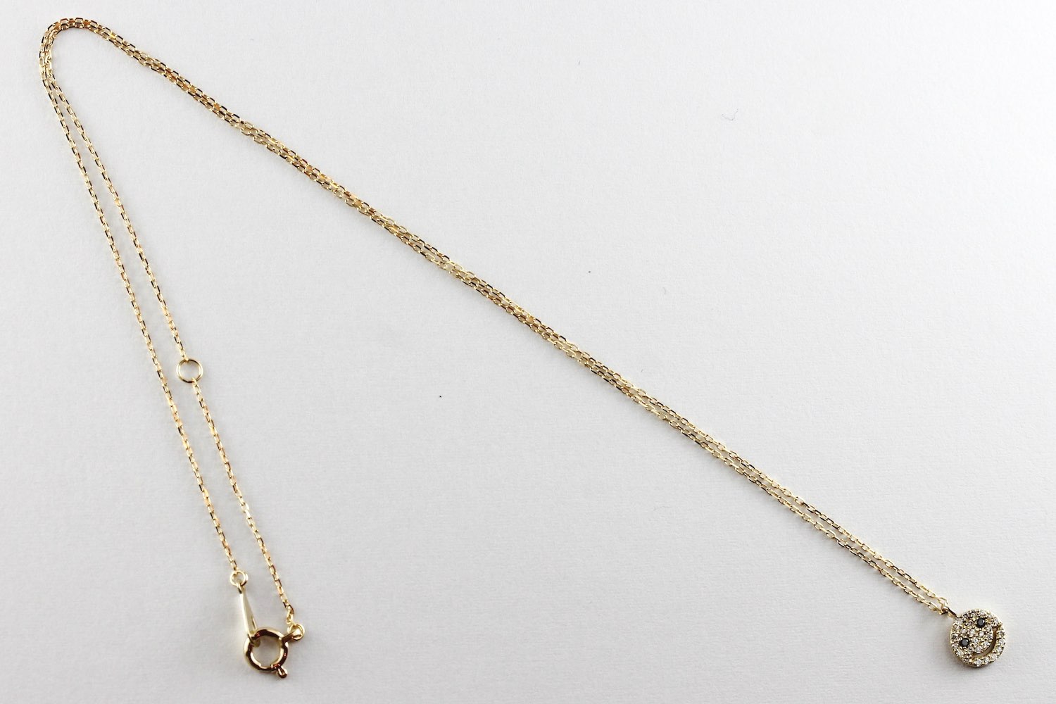 レデッサンドゥデュー 975 スモール スマイル ダイヤモンド ネックレス 18金,les desseins de DIEU Smile Diamond Necklace K18