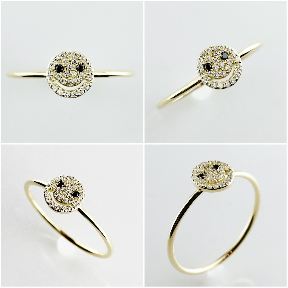 レデッサンドゥデュー 977 スモール スマイル ダイヤモンド リング 18金,les desseins de DIEU Smile Diamond Ring K18