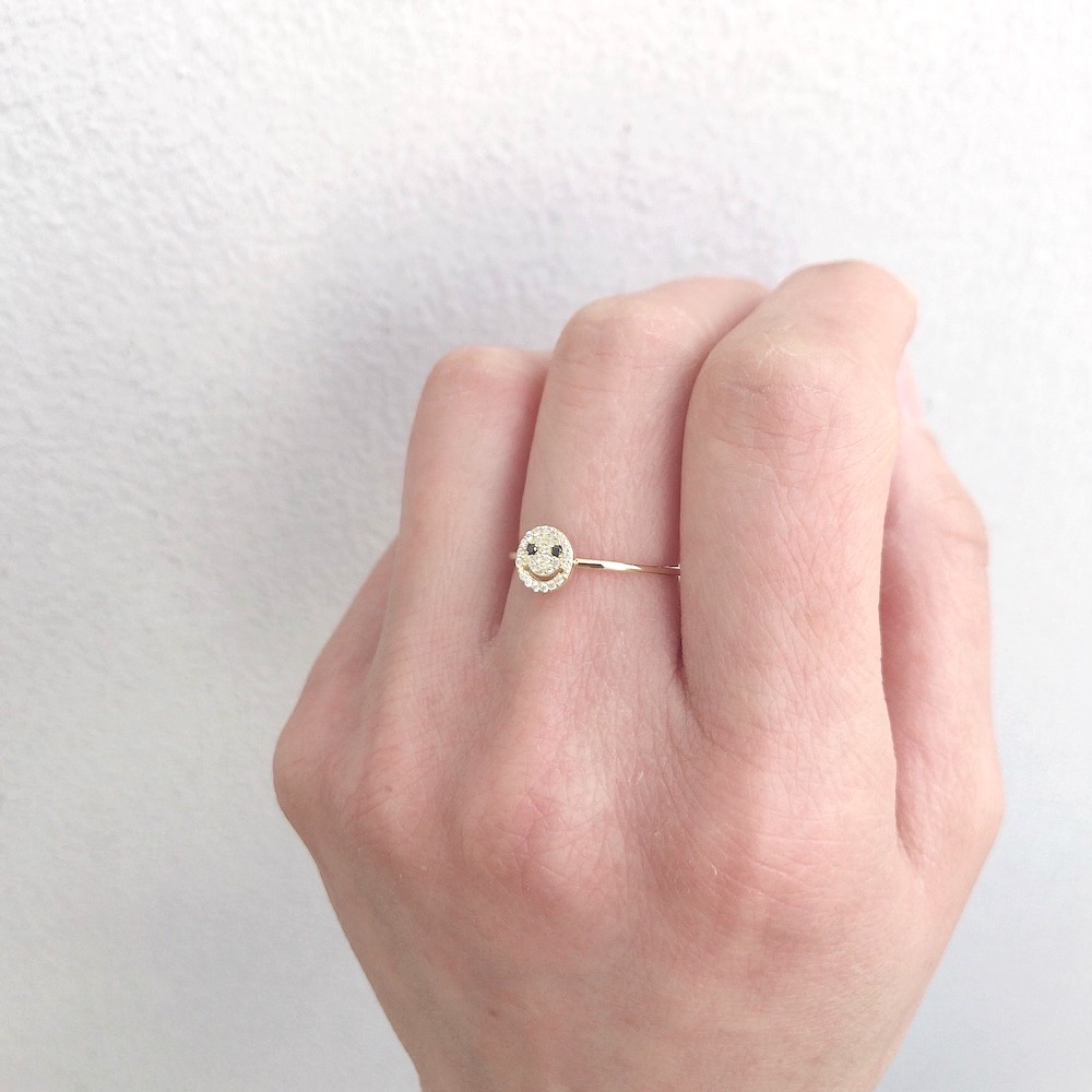 レデッサンドゥデュー 977 スモール スマイル ダイヤモンド リング 18金,les desseins de DIEU Smile Diamond Ring K18