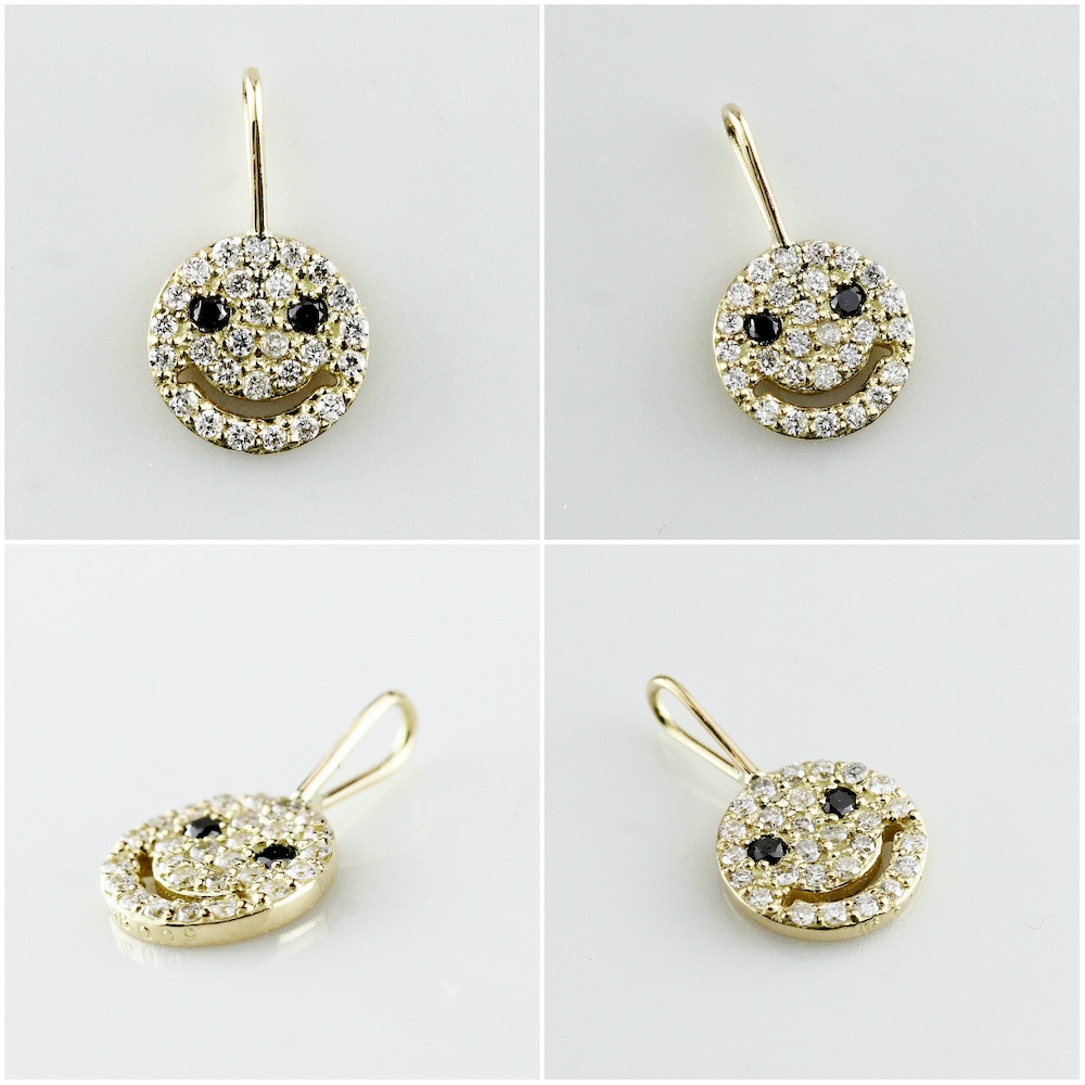 レデッサンドゥデュー 978 スモール スマイル ダイヤモンド チャーム 18金,les desseins de DIEU Smile Diamond Charm K18