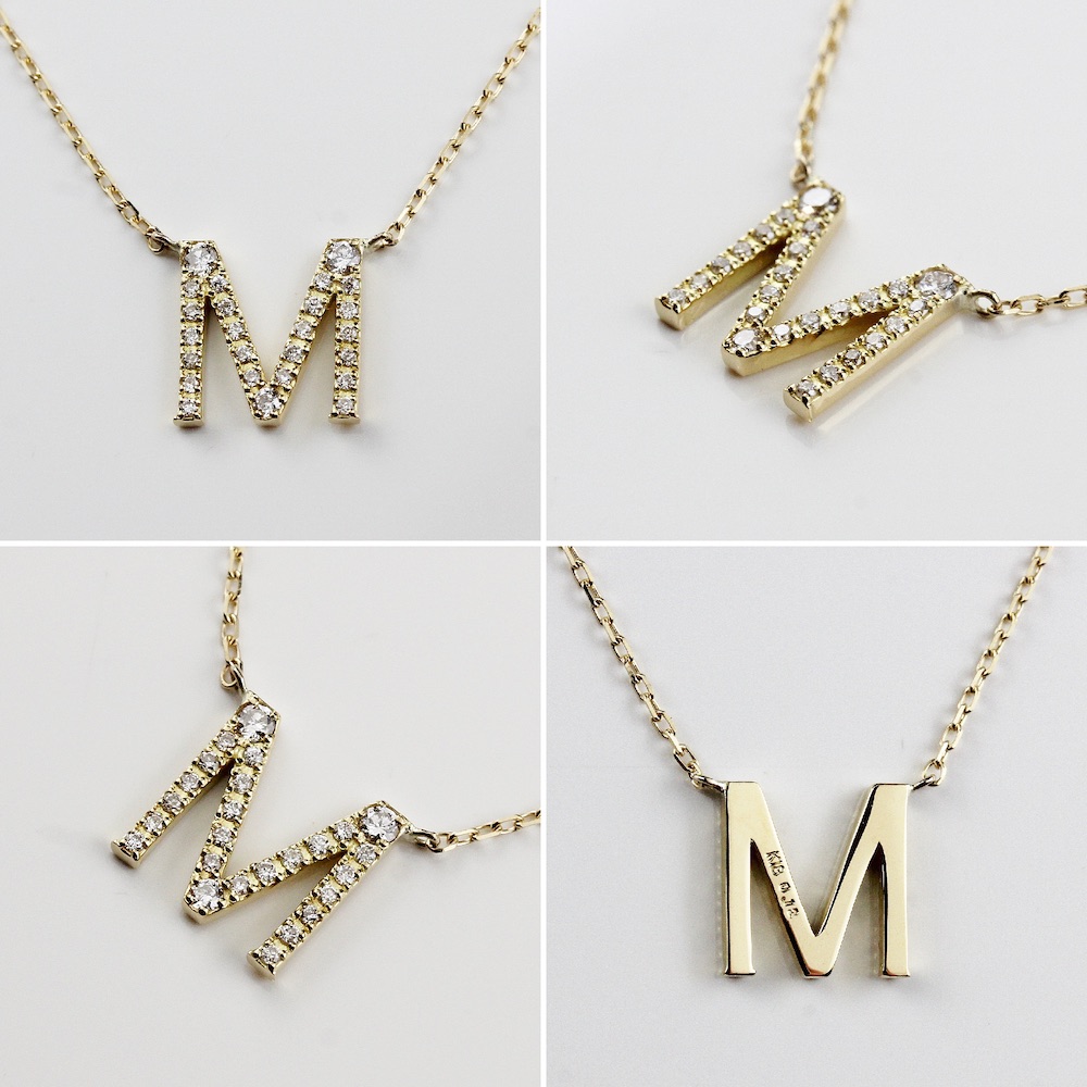 レデッサンドゥデュー 989 ピタキラ イニシャル ダイヤモンド ネックレス 18金,les desseins de DIEU Initial Diamond Necklace K18