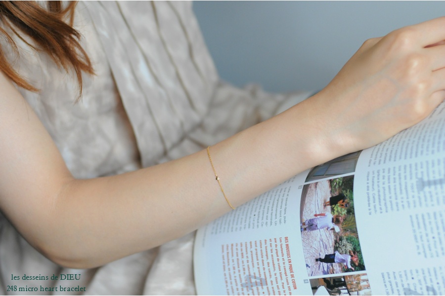 les desseins de DIEU 248 Micro Heart Bracelet レデッサンドゥデュー マイクロ ハート ブレスレット