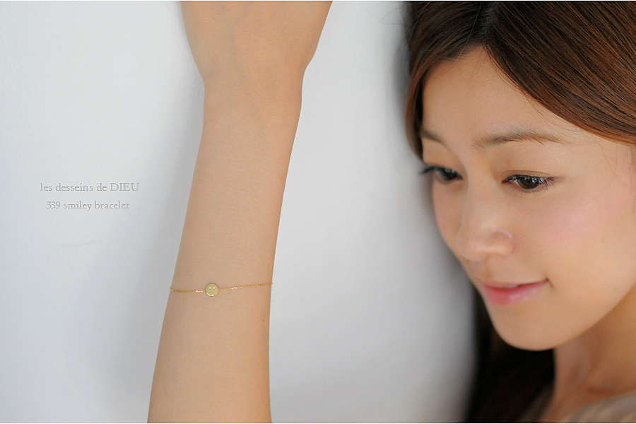 レデッサンドゥデュー 339 スマイル にこちゃん ブレスレット 18金,les desseins de DIEU Smile Bracelet K18