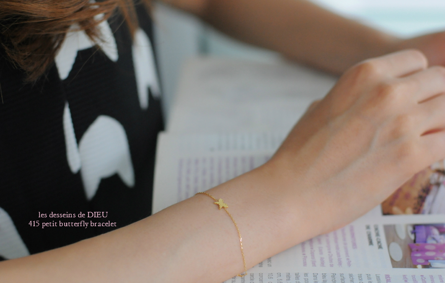 レデッサンドゥデュー 415 プチ バタフライ ブレスレット 18金,les desseins de DIEU Petit Butterfly Bracelet K18
