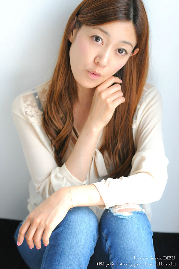 レデッサンドゥデュー 415D ブチ バタフライ ダイヤモンド ブレスレット 18金,les desseins de DIEU Butterfly Diamond Bracelet K18