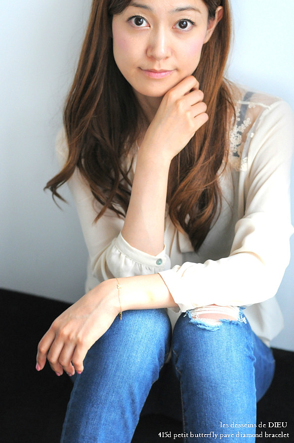 レデッサンドゥデュー 415D ブチ バタフライ ダイヤモンド ブレスレット 18金,les desseins de DIEU Butterfly Diamond Bracelet K18