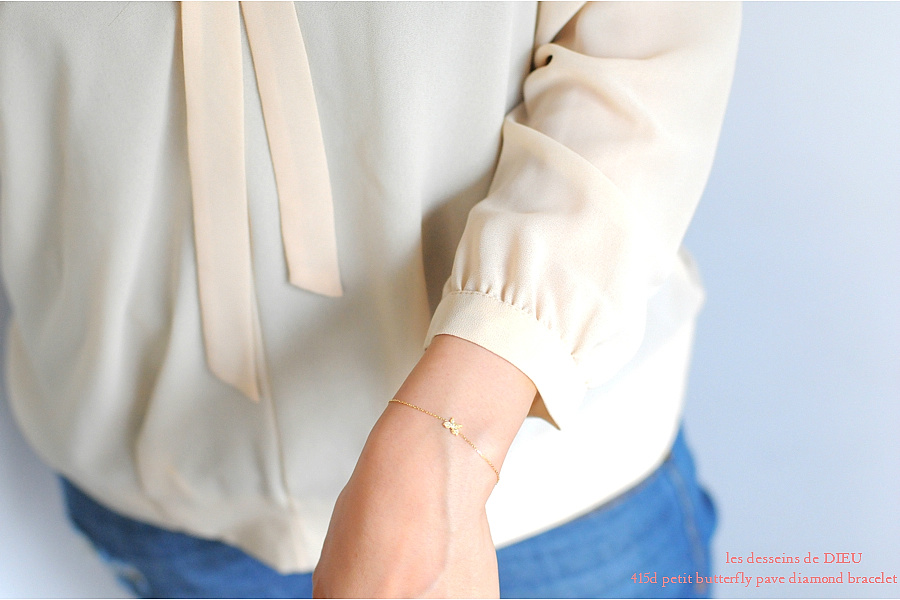 レデッサンドゥデュー 415D ブチ バタフライ ダイヤモンド ブレスレット 18金,les desseins de DIEU Butterfly Diamond Bracelet K18