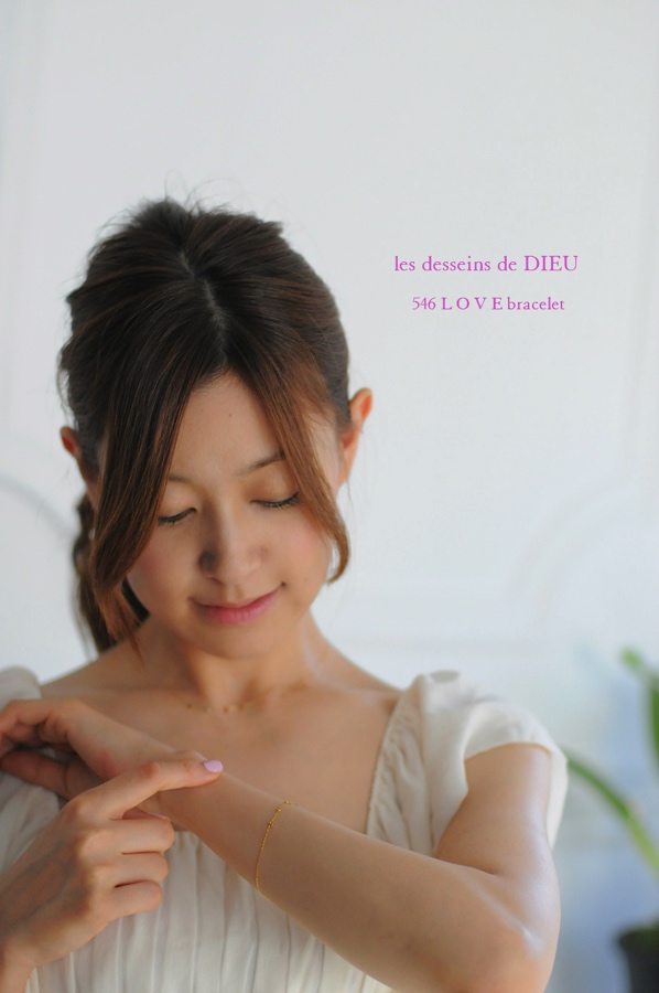 レデッサンドゥデュー 546 ラブ レタード ブレスレット 18金,les desseins de dieu LOVE Bracelet K18